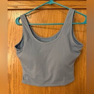 Klassy Network Blue Crop Top